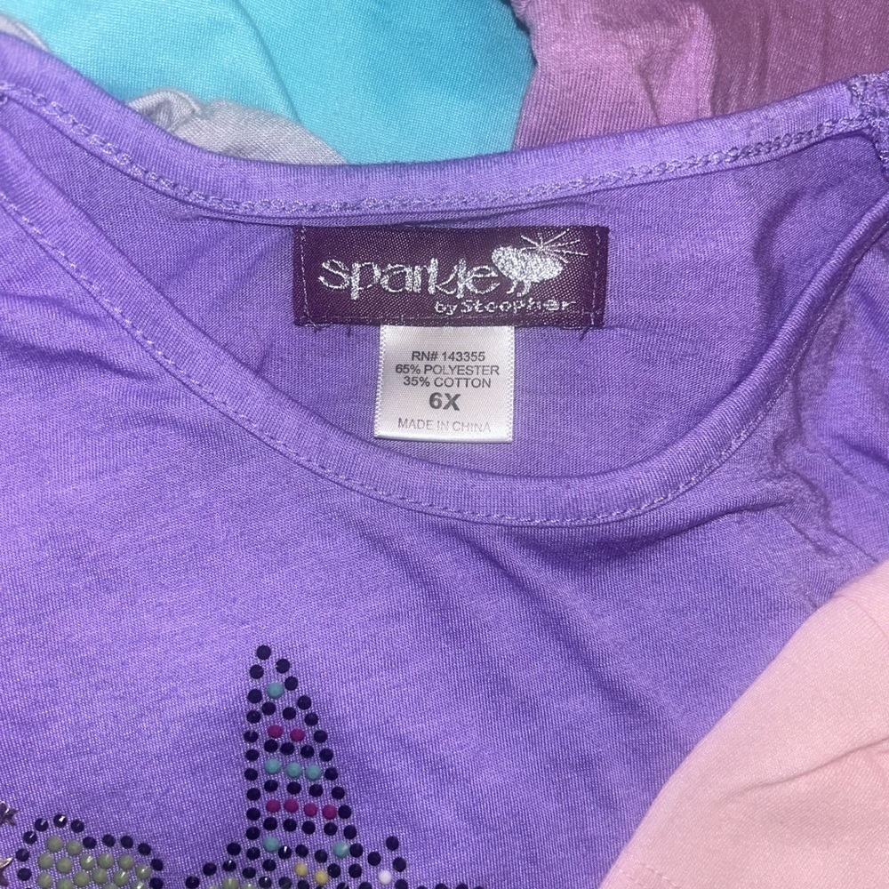 Lot of 12 long sleeved shorts for girls - Picture 2 of 8